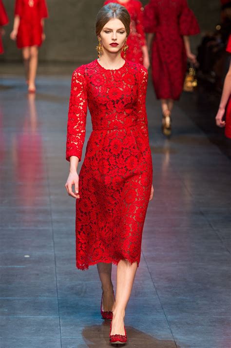 dolce gabbana lace dress runway|dolce and gabbana summer dress.